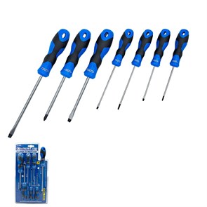 X-PERT  Набор отверток XP-0308 с намагниченным шлицем 7 в 1 блистер XP-0308
