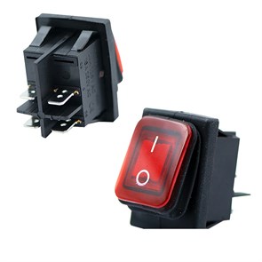 Рокерный выключатель Широкая Силиконовая клавиша 16А/250V ON-OFF IP55 IRS-201-3C-WF IRS-201-3C-WF