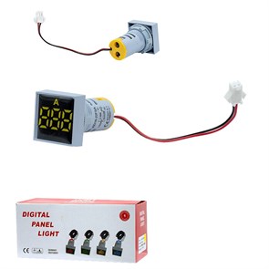 Индикатор тока 0-100А AD16-220SA квадрат SP-122