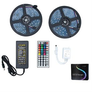 Набор-RGB светодиодная лента 10 м SMD-5050 Пульт-Контроллер-Блок питания в коробочке SP-04282