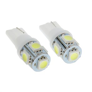 Cartage Светодиодная лампа для автомобиля, T10 W5W, 12 В, 5 SMD-5050, набор 2 шт 1059206