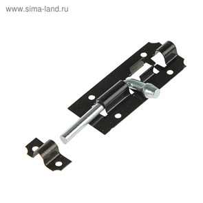 Задвижка дверная ЗД 006, 75 мм, черная 2584200