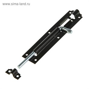 Задвижка дверная ЗД 006, 150 мм, черная 2584203