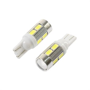 CARTAGE Светодиодная лампа для автомобиля, T10 5W5, 12 В, 10 SMD-5630, набор 2 шт 2612657