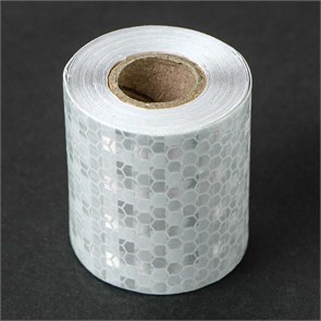 Светоотражающая лента, самоклеящаяся, белая, 5 см × 3 м 4330993