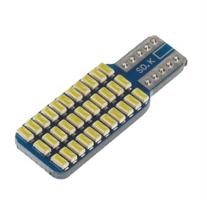 TORSO Автолампа светодиодная, T10 W5W, 12 В, 10 Вт, 33 LED, свет белый 4777396