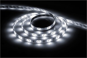 Feron Лента светодиодная 30SMD(5050)/m 7.2W/m 12V IP65 5m 6500К, LS607 на белом основании 27647