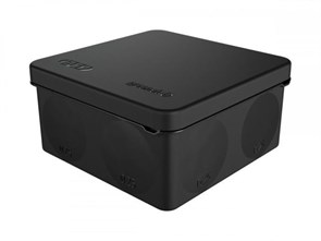 GREENEL PRO Коробка распр. о/п безгалогенная (HF) атмосферостойкая 80х80х40, IP67, черный (60 шт.) GE42435-05