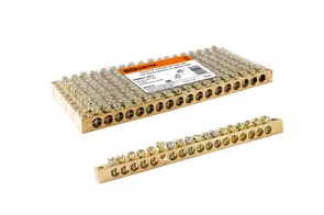 Шина "N" нулевая 8x12мм 18 групп крепеж по краям SQ0801-0072