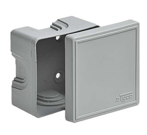 Тусо Коробка расп. для о/п, 70х70х40мм (св.-серая) 65006