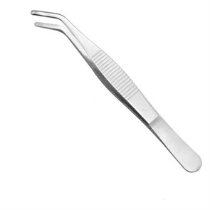 Пинцет стальной 125 мм j5027-Bent-12.5