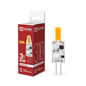 IN HOME Лампа светодиодная LED-JC-COB 3Вт 12В G4 4000К 310Лм 4690612060231