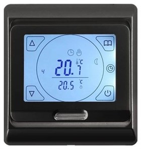 Menred Терморегулятор черный Е 91.716 16А 5-40^С E91.716(black)