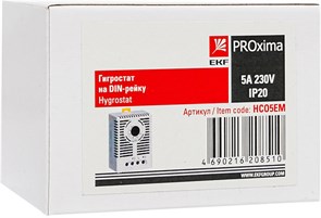 EKF PROxima Гигростат на DIN-рейку 5А 230В IP20 HCO5EM