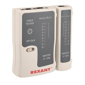 REXANT Тестер кабеля RJ-45+RJ-11 468 12-1006