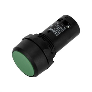 REXANT Кнопка EB22 возвратная зеленая NO+NC 230 В 36-5531