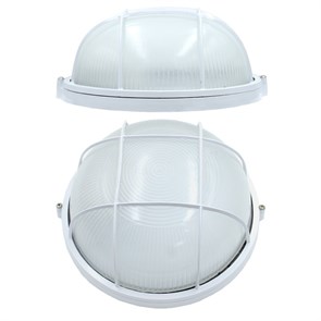 NEXT DAY Светильник  Е27-100W металл IP65 круг с решеткой-1102 -12 NL-1102