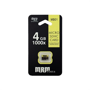 Карта памяти для телефонов и камер MicroSD МВ01 4GB 48Mb/s High speed МРМ C2611