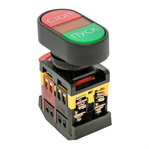 EKF Кнопка APBB-22N "Пуск-Стоп" овальная 220В NO+NC pbn-apbb-o