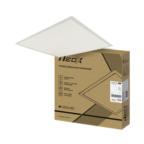 NEOX Панель светодиодная ультратонкая ДВО-SLIM 5065 50Вт 6500К без ЭПРА IP40 595х595х8,5мм 4690612064444