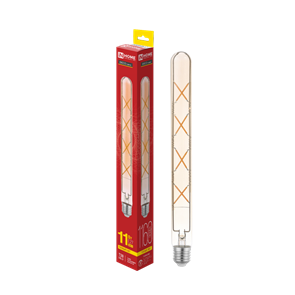 IN HOME Лампа светодиодная LED-T30-deco gold 11Вт 230В Е27 3000К 1160Лм 300мм золотистая 4690612050898