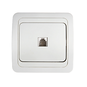IN HOME Розетка компьютерная одинарная RJ-45 CLASSICO белая 2131 4690612034263
