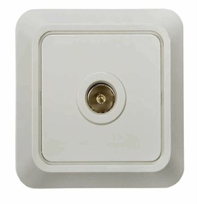 IN HOME Розетка телевизионная BOLLETO белая накладная 7027 4680005959815