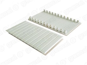 GREENEL Заглушка для щитов под автоматы, 6-ти местная, СЕРЫЙ GE60001-07