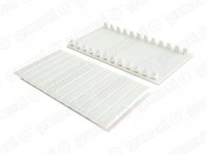 GREENEL Заглушка для щитов под автоматы, 6-ти местная, БЕЛЫЙ GE60001-01