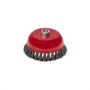 KRANZ Щетка чашечная для УШМ, крученая стальная проволока, 150мм, М14 KR-91-1252