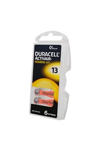 DURACELL Элемент питания HEARING AID ACTIVAIR 13 в пласт. боксе 6 шт 19470