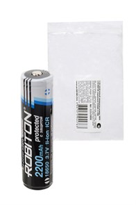 ROBITON Аккумулятор 2.2/Li18650 (Samsung ICR18650) с защитой PK1 11579