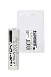 ROBITON Аккумулятор LI186NP2600LT 35А (INR18650-P26A) низкотемпературный без защиты PK1 17652