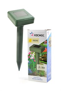 КОСМОС Кротоотпугиватель KOC_KR102 отпугиватель кротов и грызунов, зона действия 700 м2 16802