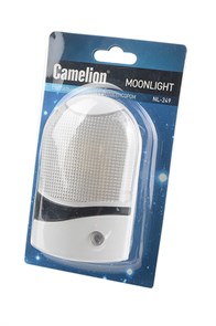 Camelion Светильник NL-249 ночник с фотосенсором, LED BL1 17939