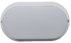 Ecola LED ДПП светильник Овал накладной IP65 матовый белый 18W 220V 6500K 200x100x4 DPLD18ELC