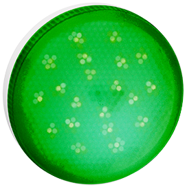 Ecola GX53 LED color 8,0W Tablet 220V Green Зеленый матовое стекло (композит) 28x74 T5TG80ELC