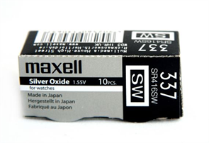 Maxell Батарейка 337 BL1 Silver Oxide 1.55V 0%Hg SR416SW