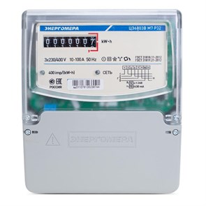Энергомера счетчик ЦЭ6803В 3ф 5-60А класс точн. 1.0 1 тариф. универс. крепл. 230В 1 4 пров. М7Р32 101003001013148