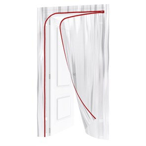 Matrix Пленочная дверь на молнии типа L,220x120cm, с малярной лентой 2,5смх10м 88758