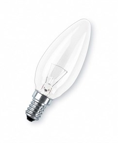 Osram Лампа накаливания B35 свеча 60W E14 230V прозрачная 4008321665942