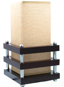 Настольный прикроватный светильник КВАДРАТ-торшер 40Вт бежевый   НТ0064 SP-04580