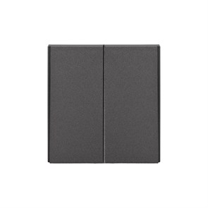 KRANZ Выключатель STRONG 2 кл проходной (переключатель) 10А с/у графит KR-78-0709-6