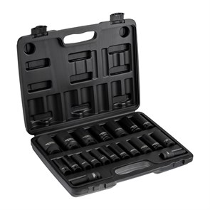 KRANZ Набор шестигранных ударных торцевых головок, 1/2