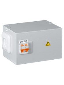 TDM Ящик с трансформатором понижающим ЯТП-0,25 220/36-2 авт. IP31 SQ1601-0005