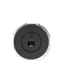 Lezard OSEN  Розетка компьютерная чёрный бархат 743-4288-140