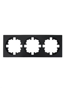 Lezard OSEN Рамка 3-ая б/вст чёрный бархат 743-4200-148