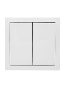 Lezard LETO Выключатель двойной белый 752-0200-101