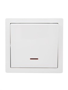 Lezard LETO Выключатель с подсветкой белый 752-0200-111