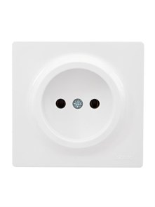 Lezard LETO Розетка б/з ПБТ белый 752-0200-121B